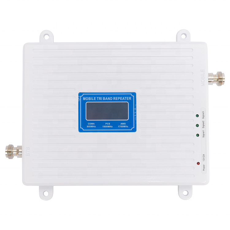 3 band signal booster repeater B5 B2 B4 band 850 1900 aws1700/2100mhz mobile cellular network signal amplifier booster
